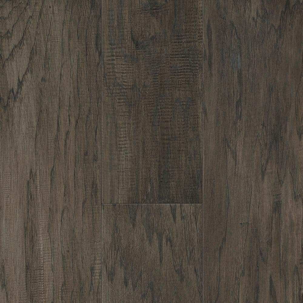 Sure+ Drift Gray Hickory Hickory 1/4 in. T x 6.5 in. W Click Lock Wire Brushed Engineered Hardwood Flooring (21.7 sq.ft./case)