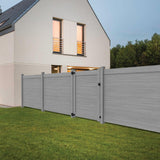 Barrette Outdoor Living Horizontal Fence 5 in. x 5 in. x 108 in. Vinyl Corner Post in Driftwood