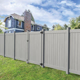 Barrette Outdoor Living Washington 4 ft. x 6 ft. Driftwood Gray Vinyl Fence Gate