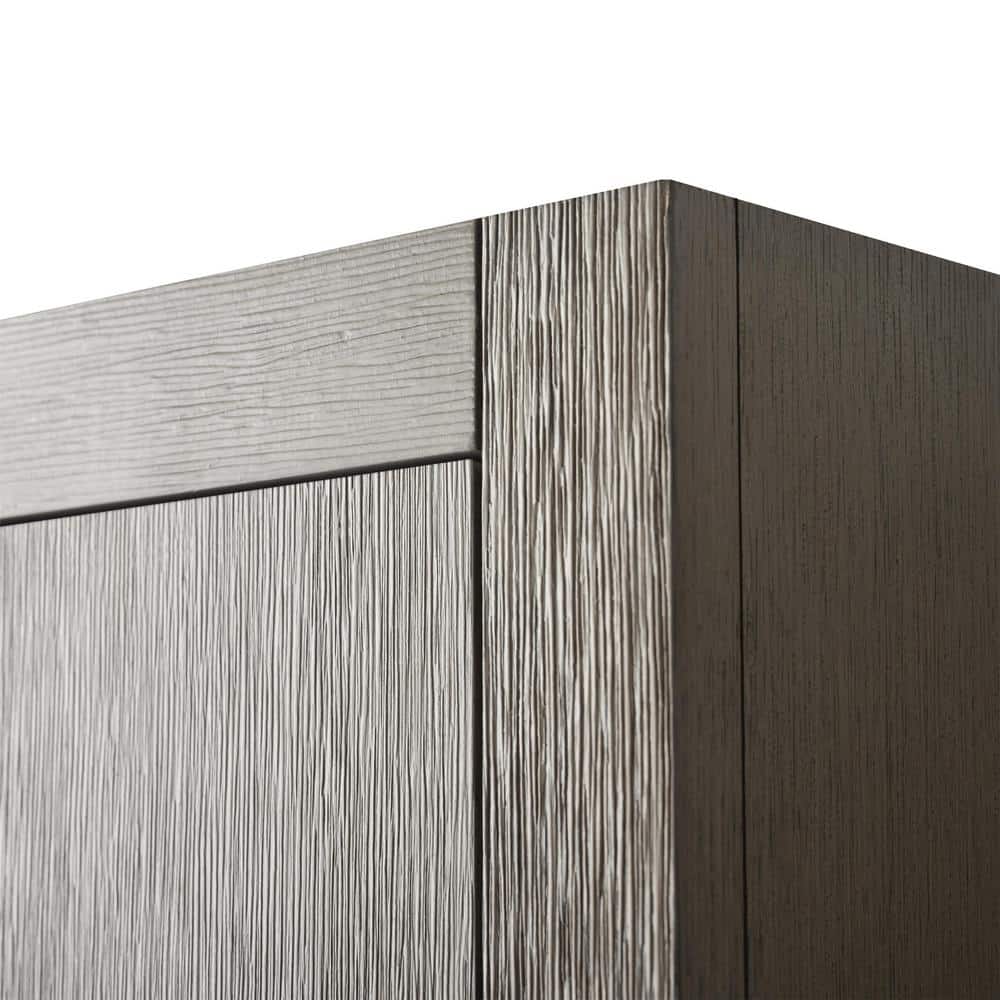 Vanity Art 24 in. W x 8 in. D x 33 in. H Bathroom Storage Wall Cabinet in Driftwood Gray/MB