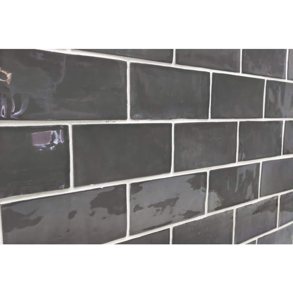 Ivy Hill Tile Catalina Driftwood 3 in. x 6 in. x 8 mm Polished Ceramic Subway Wall Tile (44-Pieces, 5.38 sq. ft. per Case)