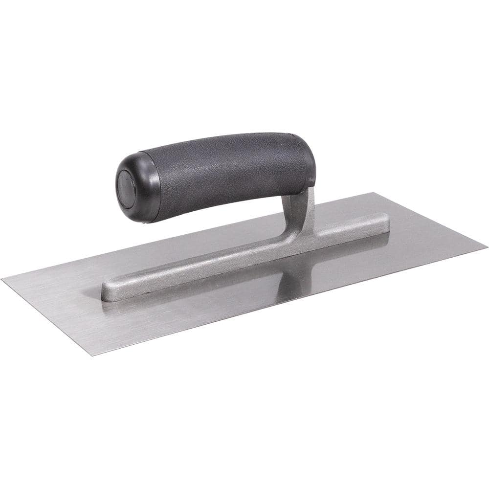 4.5 in. x 11 in. Curved Drywall Trowel with Plastic Handle