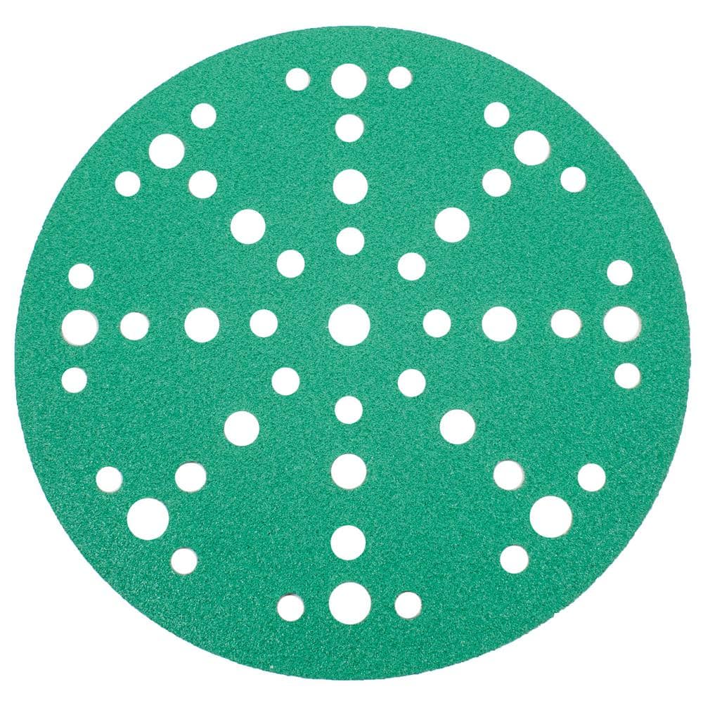 Green 6 in. Sanding Disc 80 Grit Medium (10-Pack)