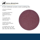 Ceramic Mesh 5 in. Dia 600 Grit Super Fine 10-Pack