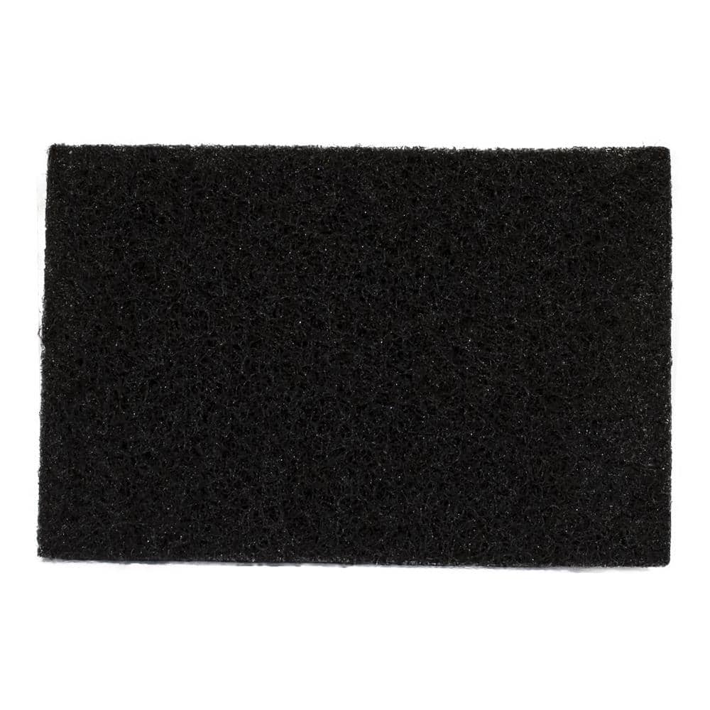 6 in. x 9 in. x 1/4 in. 150-180 Medium Black Finishing Hand Pads (20-Pack)