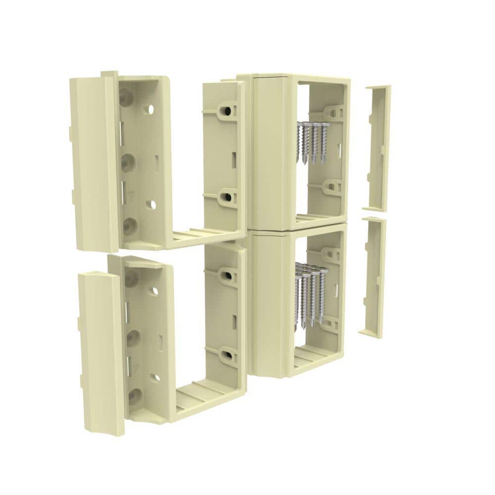RDI Deck Top Level Bracket Set in Dune (2 Top and 2 Bottom Brackets)