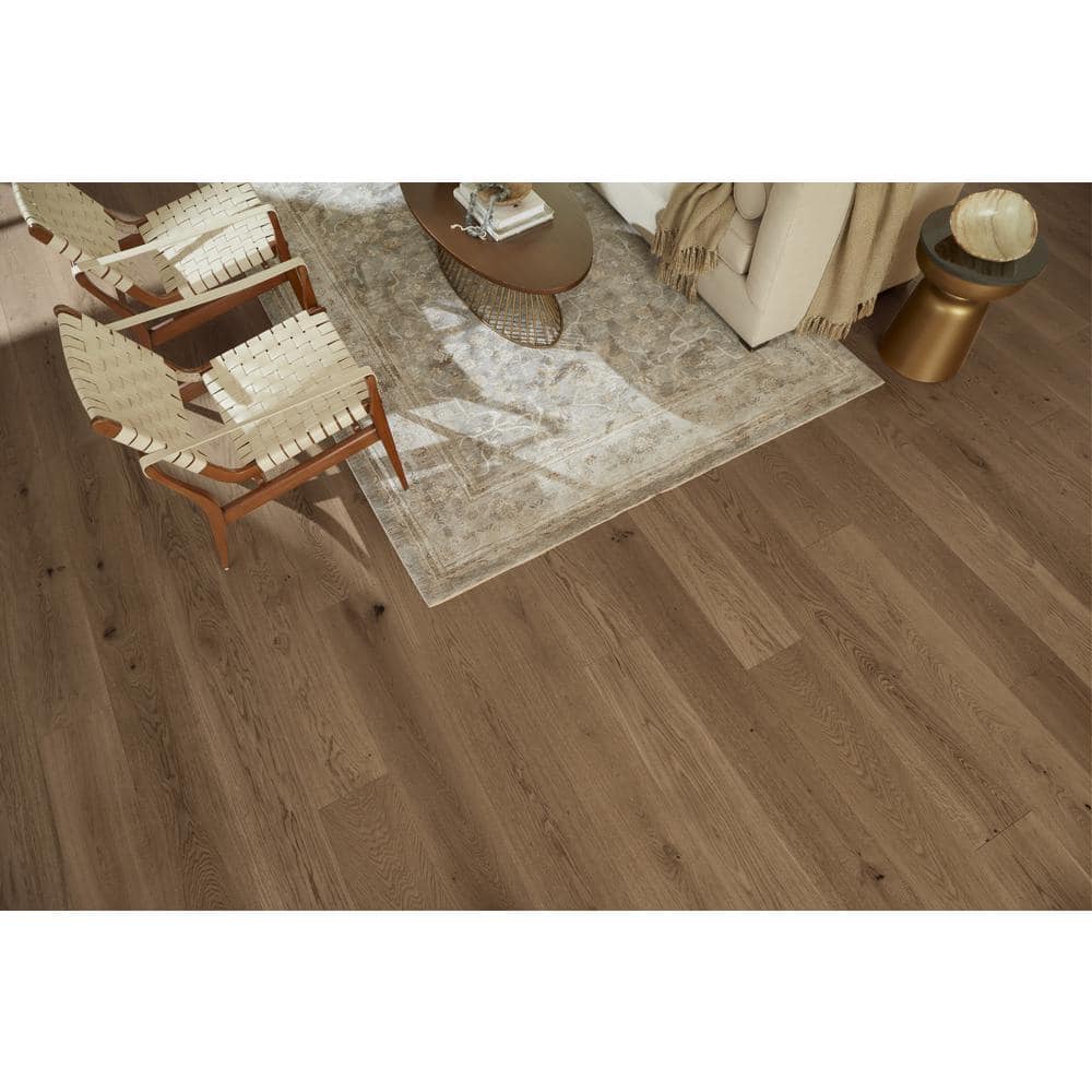 ASPEN FLOORING Durango Hickory 9/16 in T x 8.66 in. W Tongue and Groove Wire Brushed Engineered Hardwood Flooring (31.25 sqft/case)