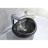 ANZZI Twin Vessel Sink in Desert Black, Natural Stone, 18.8 x 15 x 5.1 in.
