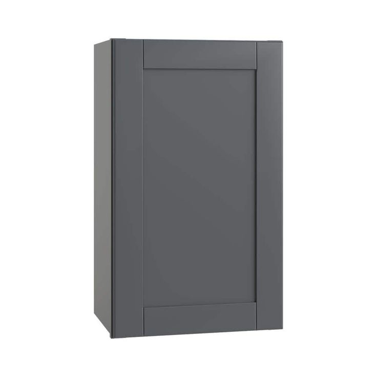 Home Decorators Collection Washington 18 in. W x 12 in. D x 42 in. H Assembled Plywood Wall Kitchen Cabinet in Valiant Onyx with Soft Close Door