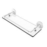 16 in. L x 3 in. H x 5 in. W Clear Glass Bathroom Shelf with Gallery Rail in Oil Rubbed Bronze - Super Arbor