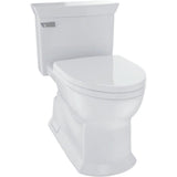 Eco Soiree 1-Piece 1.28 GPF Single Flush Elongated Skirted Toilet with CeFiONtect in Sedona Beige - Super Arbor