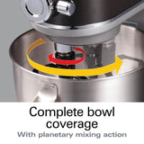 4.5 Qt. 12-Speed Black and Silver Stand Mixer