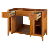 Exhibit 48 in. W Bath Vanity Cabinet Only in Rich Cinnamon - Super Arbor