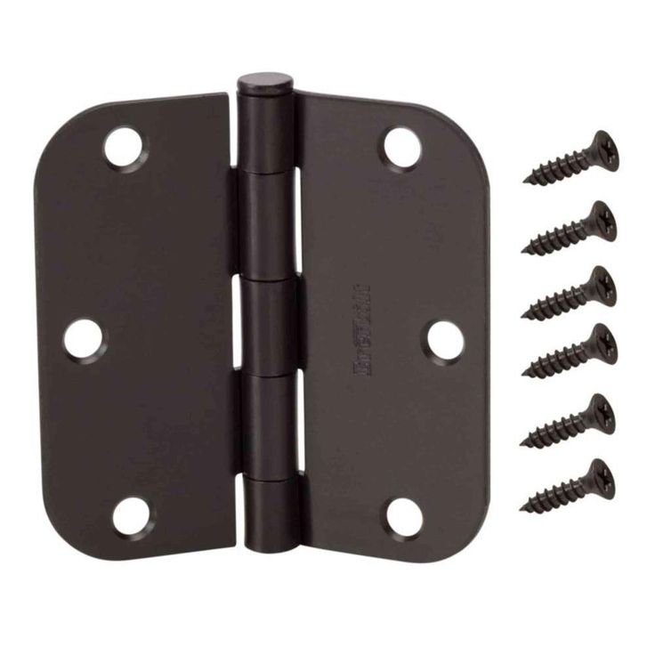3 in. Satin Brass 5/8 in. Radius Door Hinge