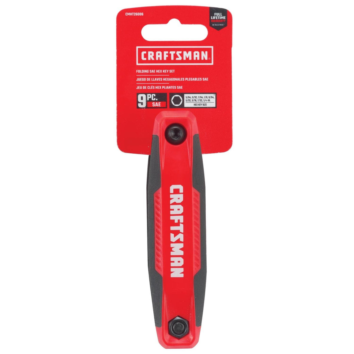 Craftsman SAE Fold-Up Hex Key Set, 9 pc