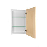 Silverton 14 in. x 30 in. x 4 in. Recessed Medicine Cabinet in Unfinished - Super Arbor