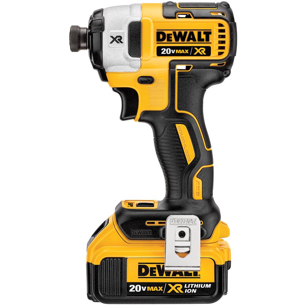 20-Volt MAX XR Lithium-Ion Cordless Brushless 1/4 in. 3-Speed Impact Driver with (2) Batteries 4Ah and Bonus 5Ah Battery - Super Arbor