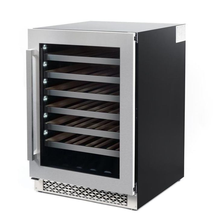 Cosmo 48-Bottle Capacity Stainless Steel Built-In/Freestanding Wine Chiller
