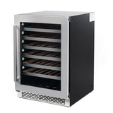 Cosmo 48-Bottle Capacity Stainless Steel Built-In/Freestanding Wine Chiller