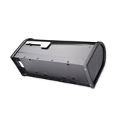 Chadwick Nickel Accents Black Post Mount Mailbox - Super Arbor