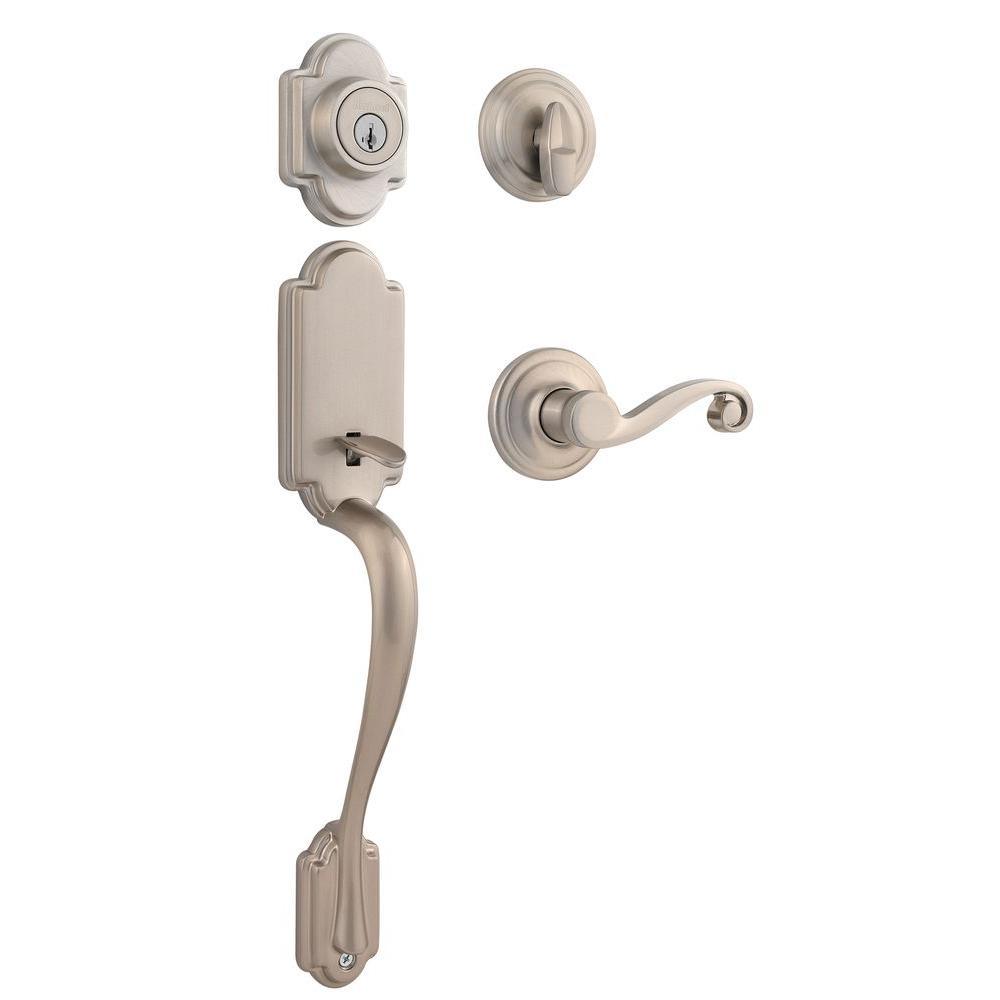 Arlington Venetian Bronze Single Cylinder Door Handleset with Tustin Door Lever Featuring SmartKey Security - Super Arbor