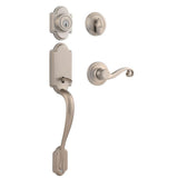 Arlington Venetian Bronze Single Cylinder Door Handleset with Tustin Door Lever Featuring SmartKey Security - Super Arbor