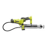 RYOBI ONE+ 18V Cordless Grease Gun Kit with 2.0 Ah Lithium-Ion Battery and Dual Chemistry Charger