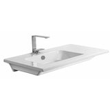 Nameeks Etra Wall Mounted Bathroom Sink in White