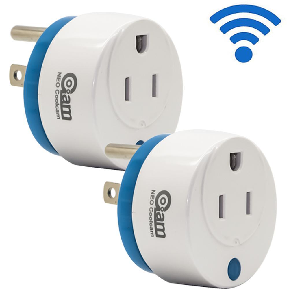 Mini Round Wi-Fi Smart Plug Works with Alexa and Google Home for Voice Control Save Energy and Electric Bill (2-Pack) - Super Arbor