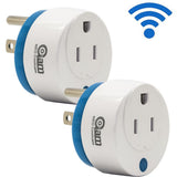 Mini Round Wi-Fi Smart Plug Works with Alexa and Google Home for Voice Control Save Energy and Electric Bill (2-Pack) - Super Arbor