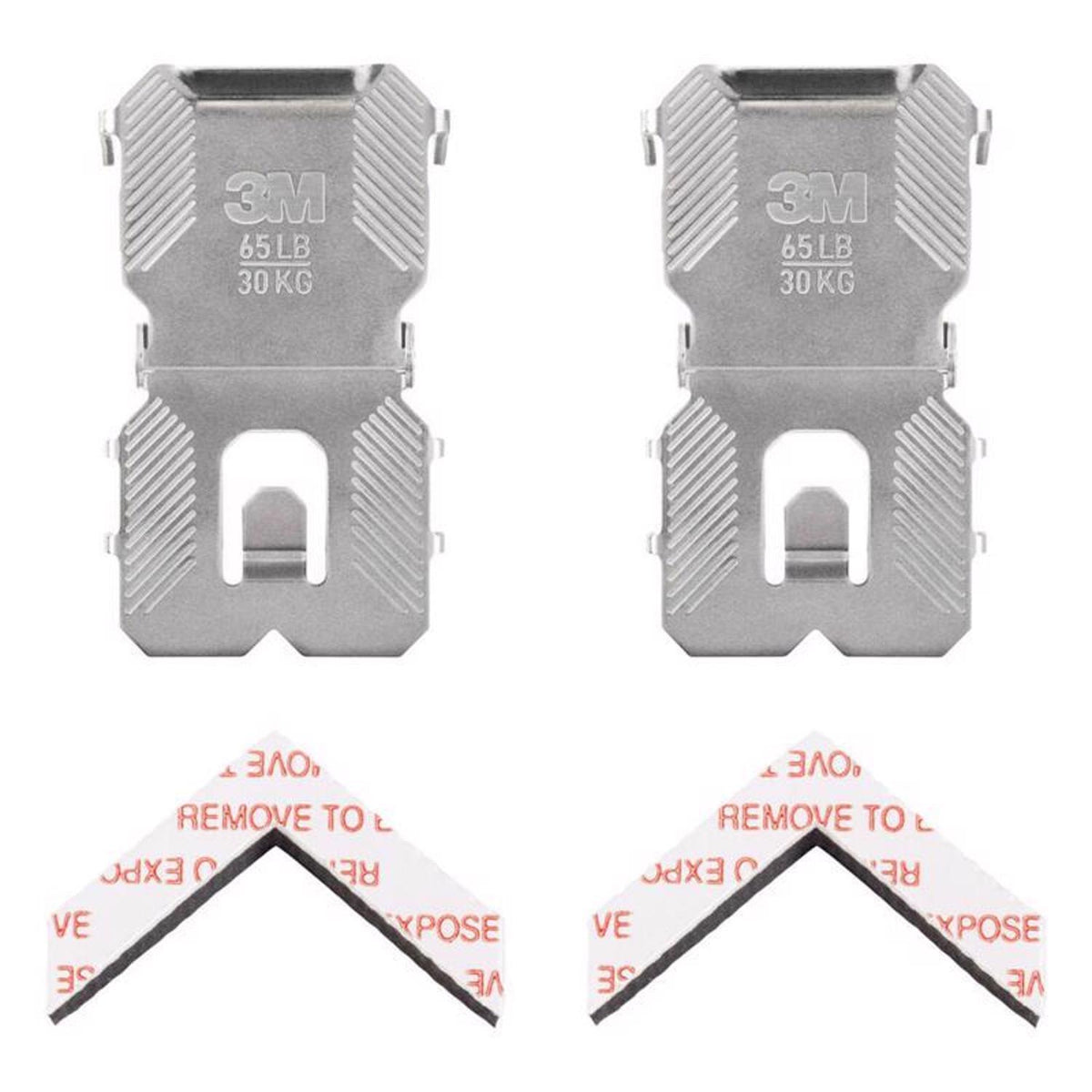 3M CLAW Silver Drywall All-Purpose Picture Hangers, 65 lb, 2 Pack