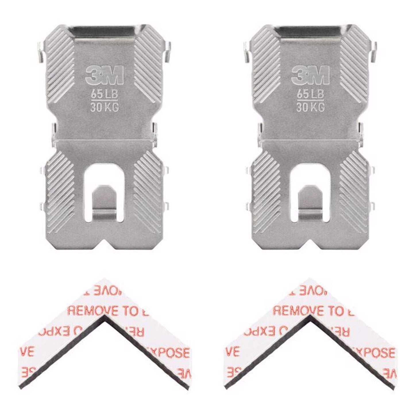 3M CLAW Silver Drywall All-Purpose Picture Hangers, 65 lb, 2 Pack