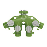 4-Way Heavy-Duty Metal Garden Hose Tap Adapter Faucet Splitter - Super Arbor