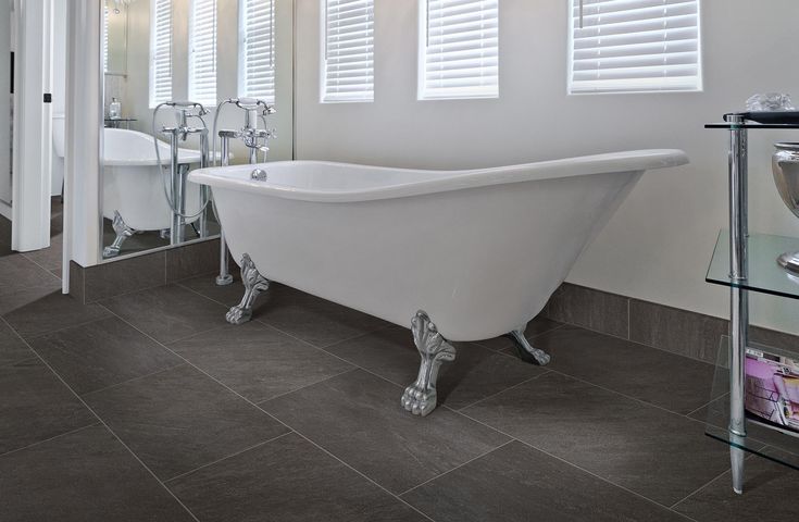 Style Selections Galvano Charcoal Porcelain Granite Bullnose Tile (3-in x 12-in)