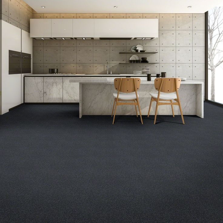 STAINMASTER Essentials Blue Diamonds II 12-ft Iron Textured Carpet Sample (Interior)