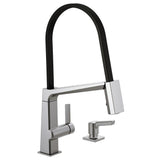 Pivotal Single-Handle Pull-Down Sprayer Kitchen Faucet with MagnaTite Docking in Arctic Stainless - Super Arbor