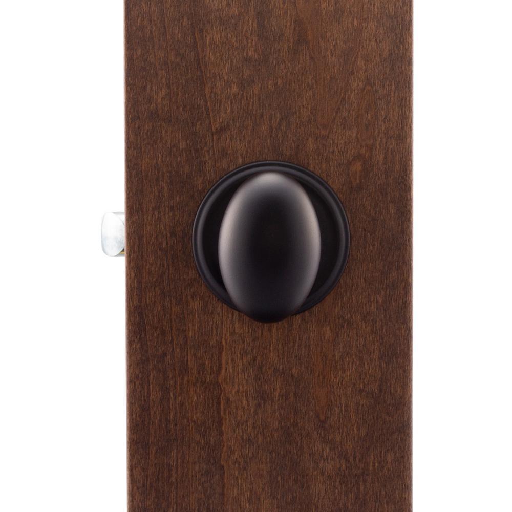 Egg Black Passage Hall/Closet Door Knob - Super Arbor