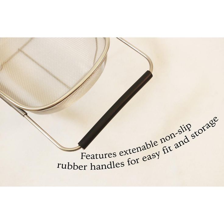 11 in. Over The Sink Mesh Strainer with Extendable Handles