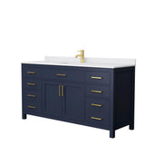 Beckett 42 in. W x 22 in. D Single Vanity in White with Cultured Marble Vanity Top in White with White Basin - Super Arbor