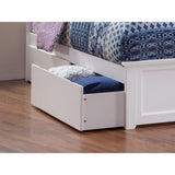 Urban White Bed Drawers Queen-King - Super Arbor