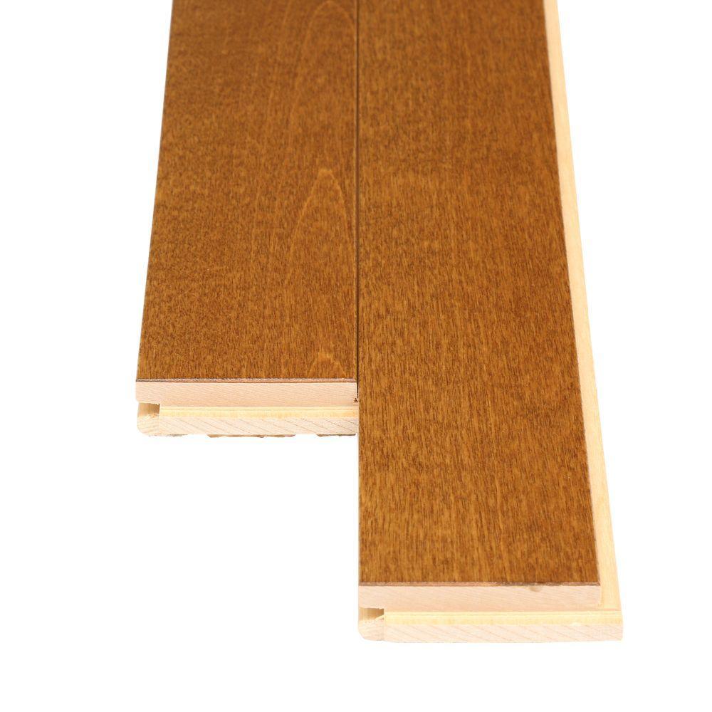 MONO SERRA Canadian Northern Birch Gunstock 3/4 in. T x 2-1/4 in. Wide x Varying Length Solid Hardwood Flooring (20 sq. ft. / case) - Super Arbor