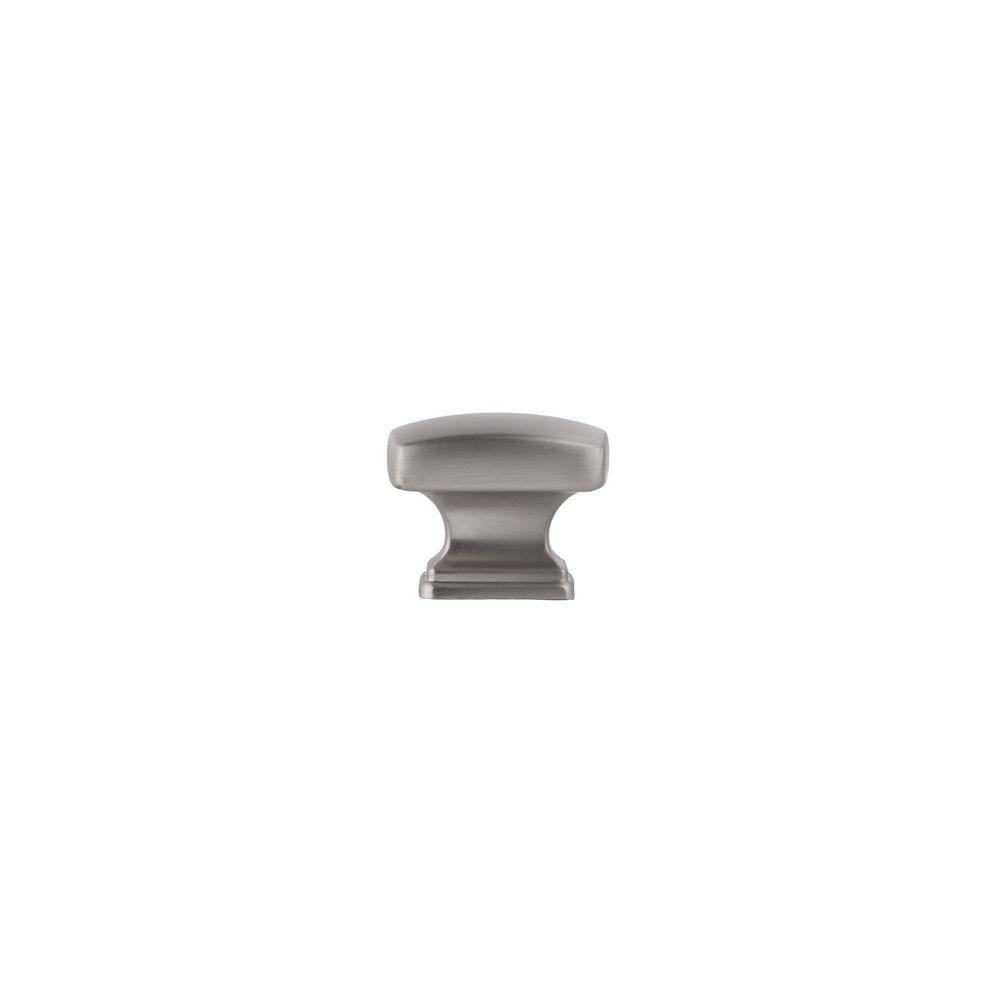 Grayson 1-1/4 in. Satin Nickel Rectangle Cabinet Knob - Super Arbor
