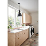 LIVEN SILGRANIT Granite Composite 25 in. x 22 in. Dual Mount Laundry Sink in Concrete Gray - Super Arbor