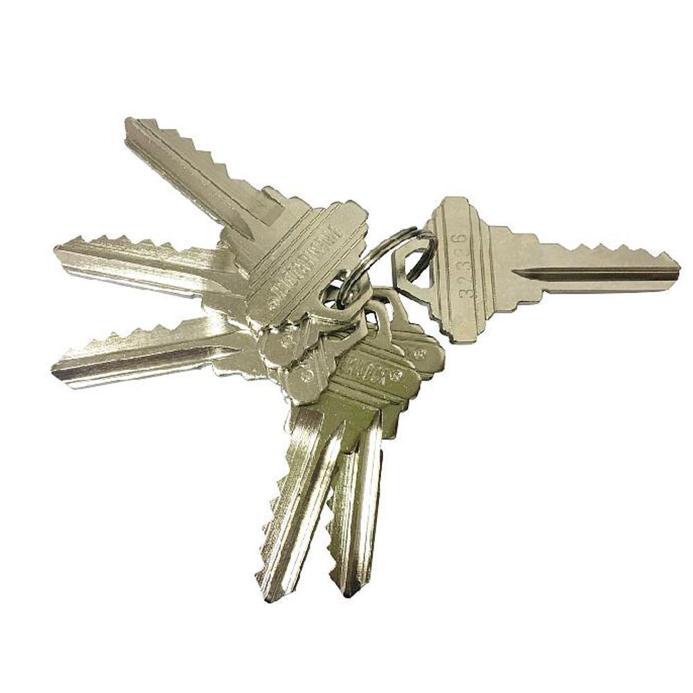 Stainless Steel Grade 3 Combo Lock Set with Entry Door Knob and Deadbolt, 18 SC1 Keys Total, (3-Pack, Keyed Alike) - Super Arbor