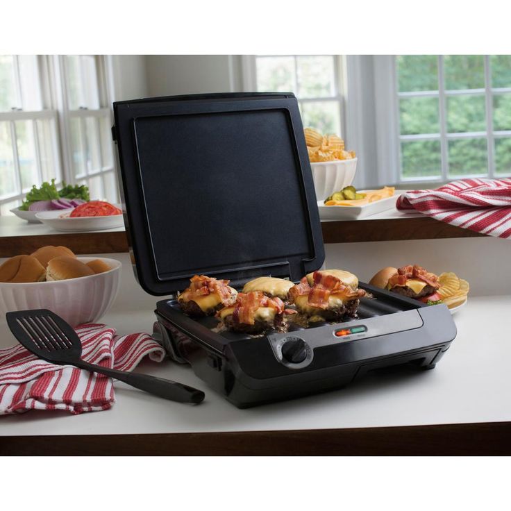 3-in-1 Black Multi Grill