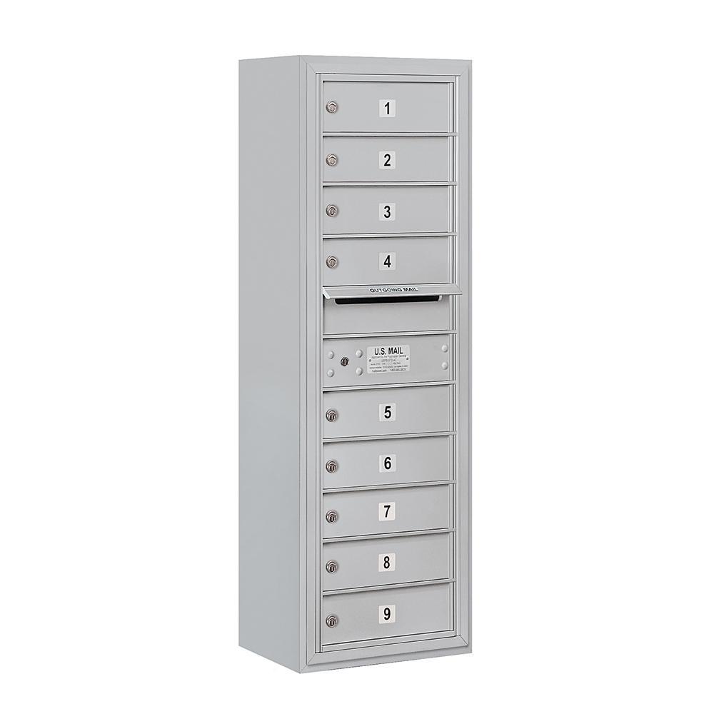 3800 Horizontal Series 9-Compartment Surface Mount Mailbox - Super Arbor