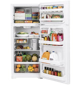 GE 17.5 cu. ft. Top Freezer Refrigerator in White