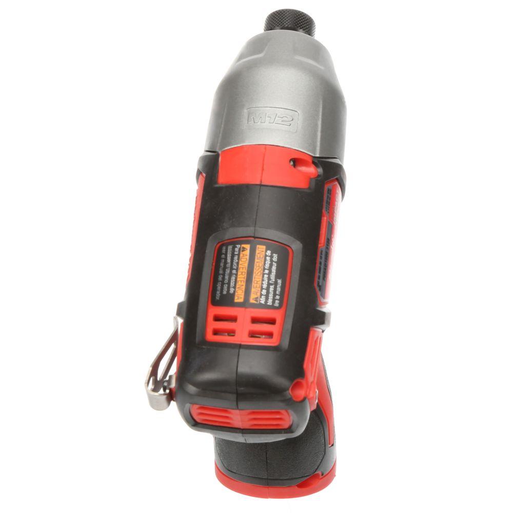 M12 12-Volt Lithium-Ion Cordless 1/4 in. Hex Impact and 3/8 in. Crown Stapler Combo Kit W/ (1) 2.0Ah Battery and Charger