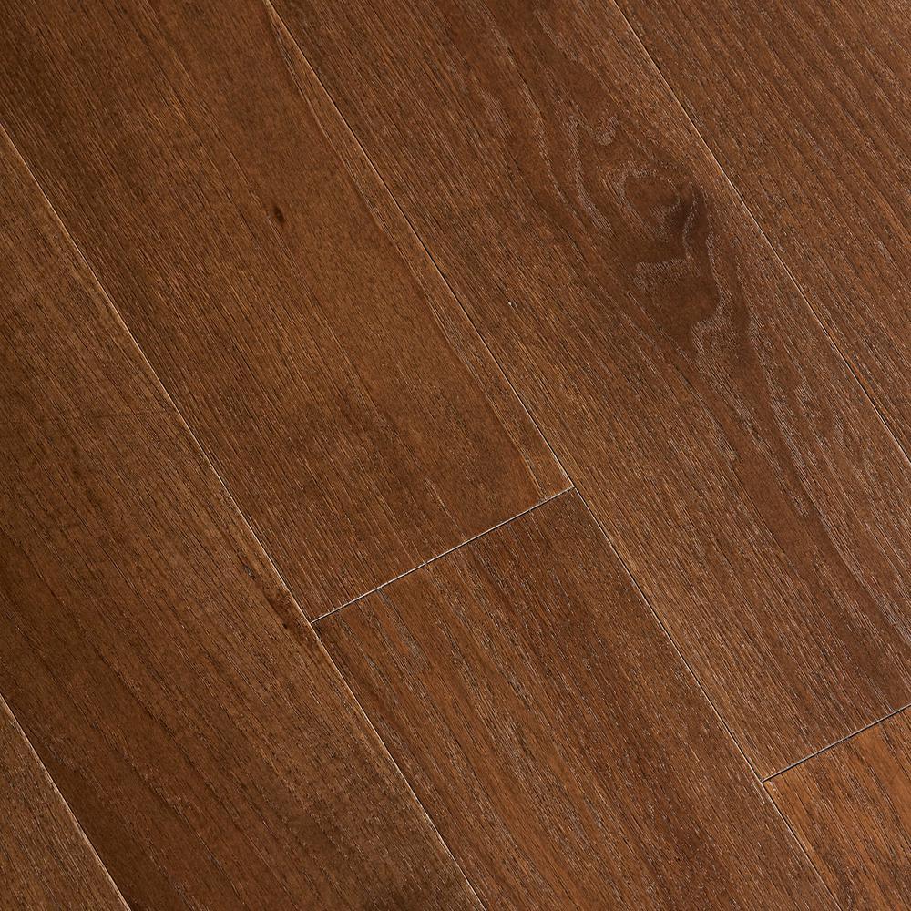 Wire Brushed Natural Hickory 3/8 in. T x 5 in. Wide x Varying Length Click Lock Hardwood Flooring (19.686 sq. ft. /case) - Super Arbor