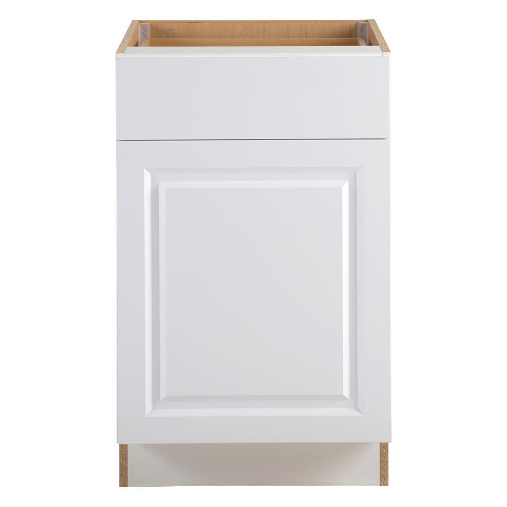Benton Assembled 12x34.5x24.5 in. Base Cabinet with Soft Close Full Extension Drawer in White - Super Arbor